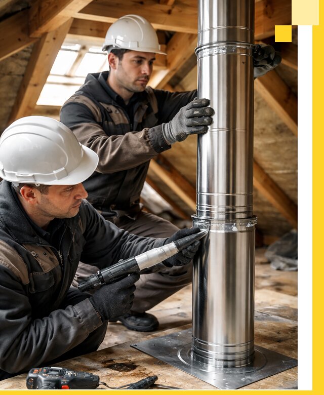 Монтаж дымоходов для каминов в Тамбове с гарантией качества