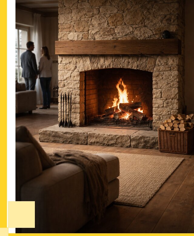 Открытые камины под ключ в Тамбове от 152310 р. ЭриданТмб