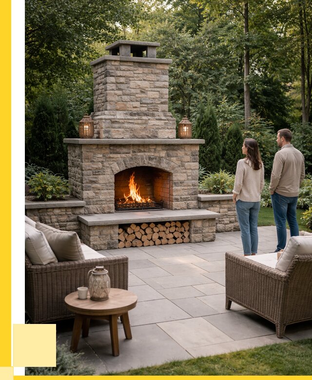 Уличные камины из кирпича в Тамбове от 152310 р. | ЭриданТмб