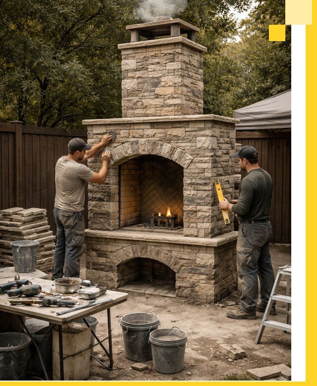 Проектирование и установка уличных каминов в Тамбове