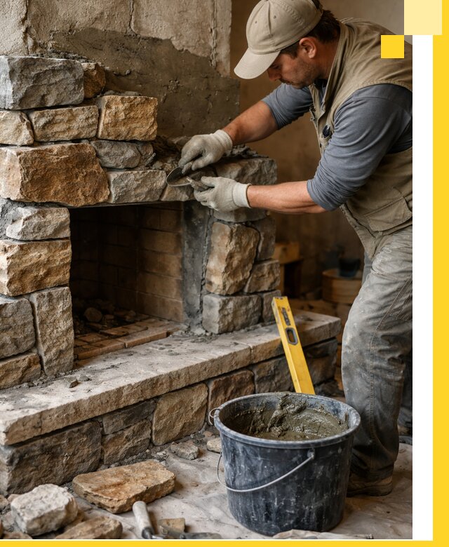 Изготовление и установка каменных каминов под ключ в Тамбове