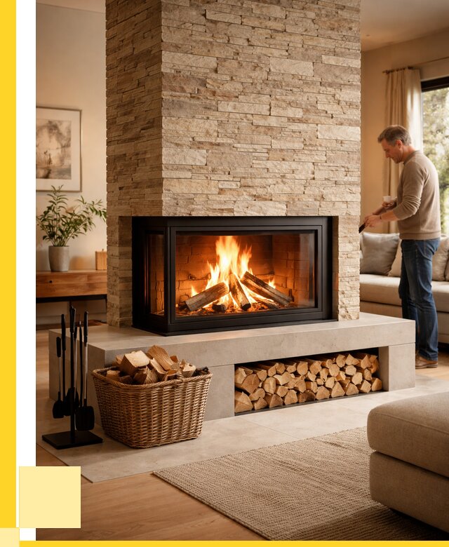 Дровяной камин под ключ в Тамбове от 203080 р. | ЭриданТмб