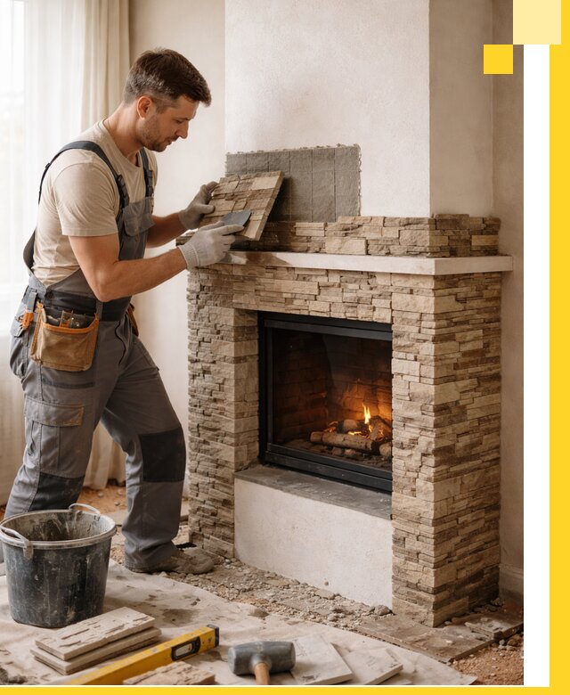 Изготовление и монтаж каминов для дома под ключ в Тамбове