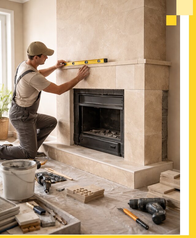 Установка и монтаж каминов в частном доме под ключ в Тамбове