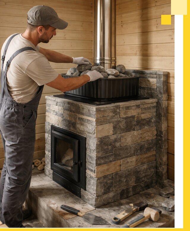 Печи для парной в Тамбове, производство, монтаж и обслуживание