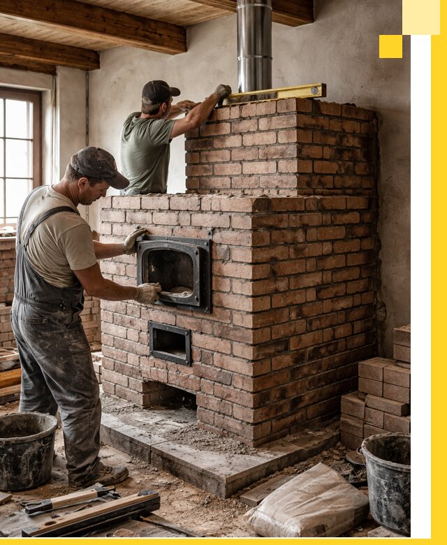 Печи для загородного дома под ключ в Тамбове — монтаж и сервис