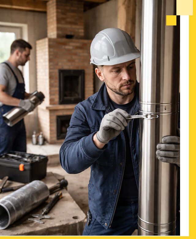 Профессиональный монтаж дымоходов для печей в Тамбове