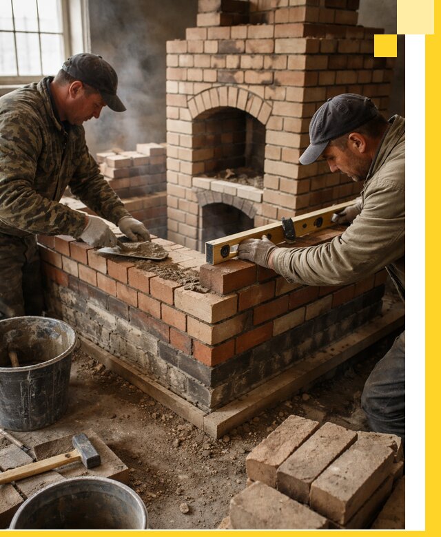 Изготовление и монтаж печей и каминов из кирпича в Тамбове