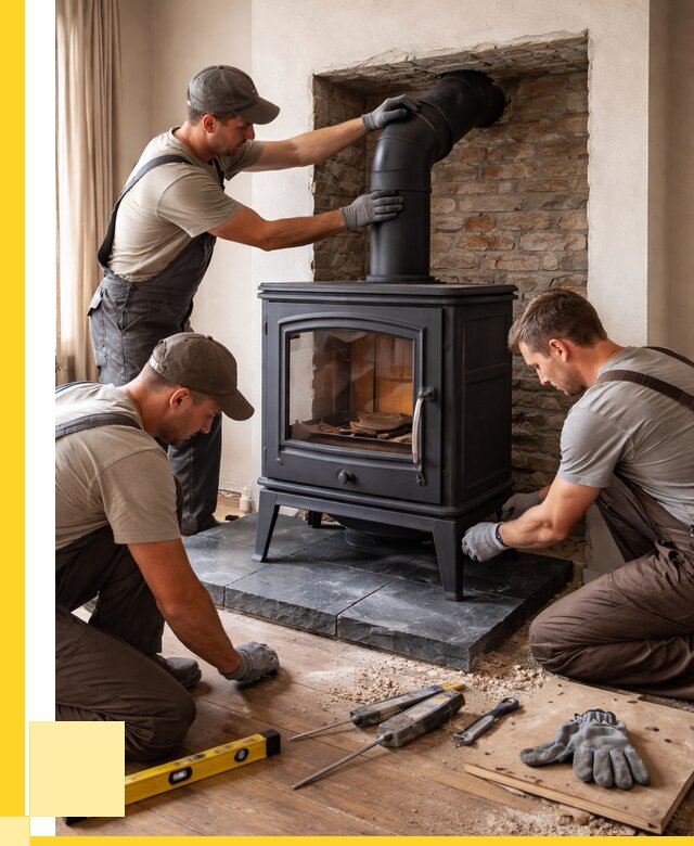 Монтаж печи камина в частном доме в Тамбове от 25385 р. | ЭриданТмб