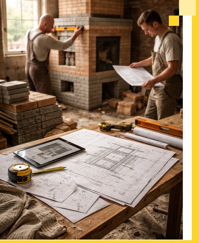 Проекты печей и каминов с индивидуальным дизайном в Тамбове