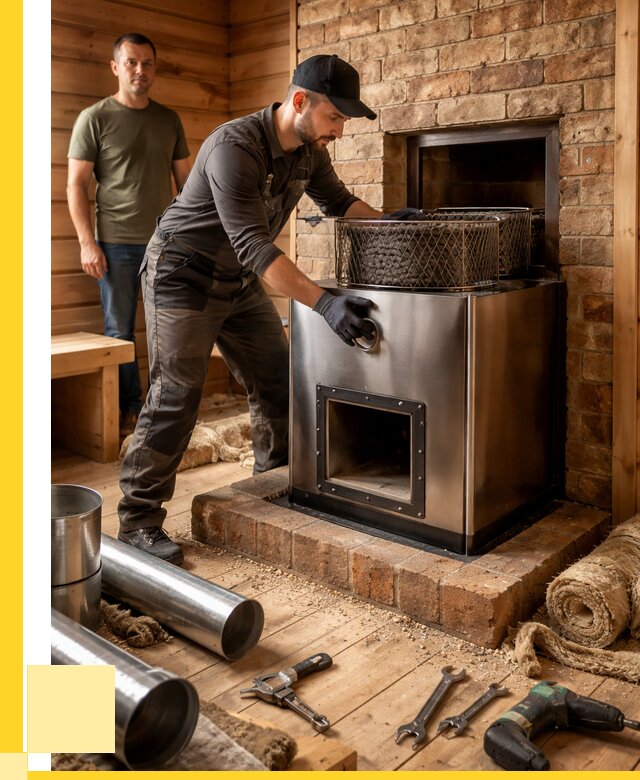 Монтаж банных печей под ключ в Тамбове от 18277 р., ЭриданТмб