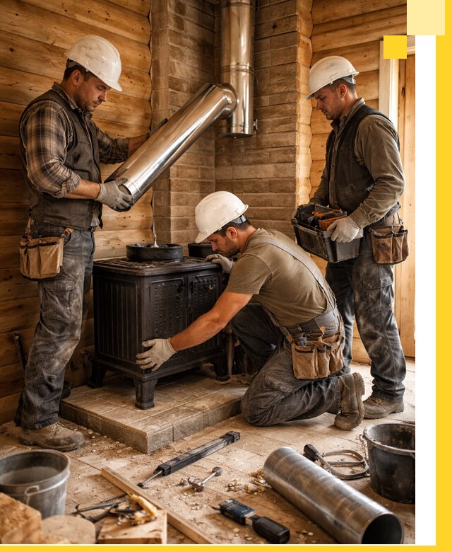 Профессиональный монтаж банных печей и дымоходов в Тамбове