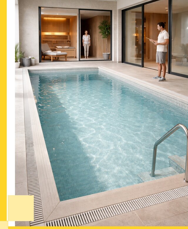 Отделка бассейна пленкой ПВХ в Тамбове от 3554 р. - ЭриданТмб