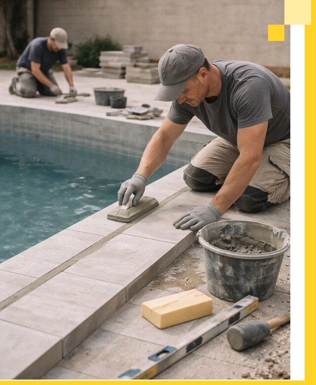 Отделка бассейнов в Тамбове: декоративная отделка и гидроизоляция