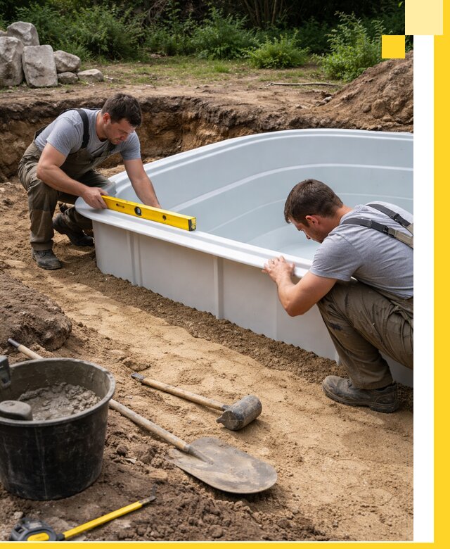 Производство и установка пластиковых бассейнов в Тамбове под ключ