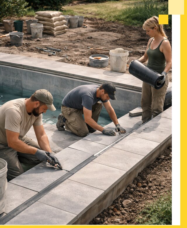 Строительство и монтаж уличных бассейнов под ключ в Тамбове