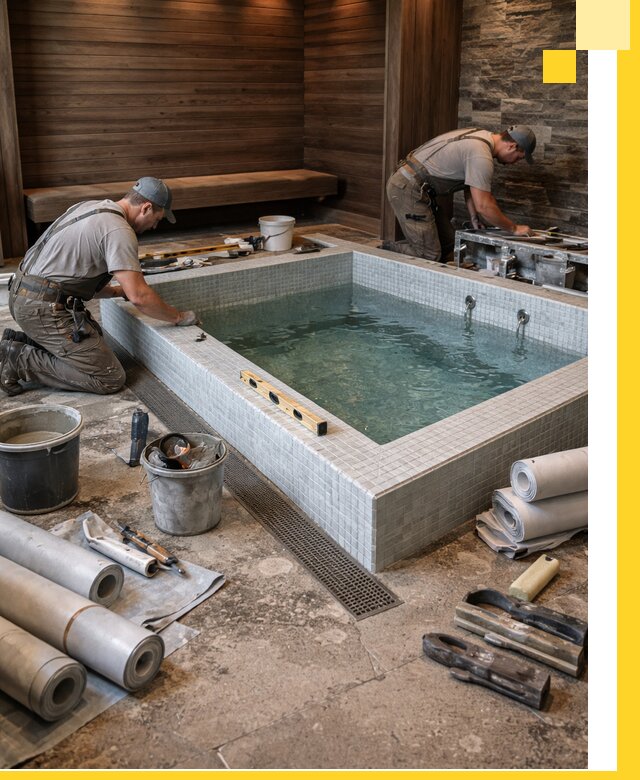 Установка и строительство бассейнов для сауны в Тамбове