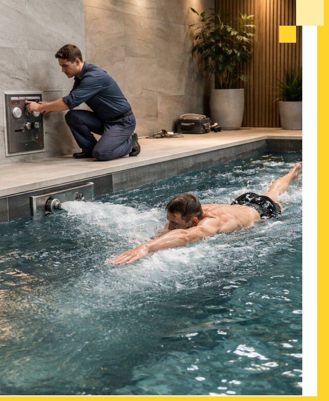 Проектирование и монтаж бассейнов с противотоком в Тамбове