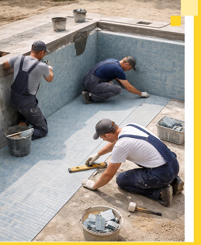 Укладка и установка плитки для бассейнов под ключ в Тамбове