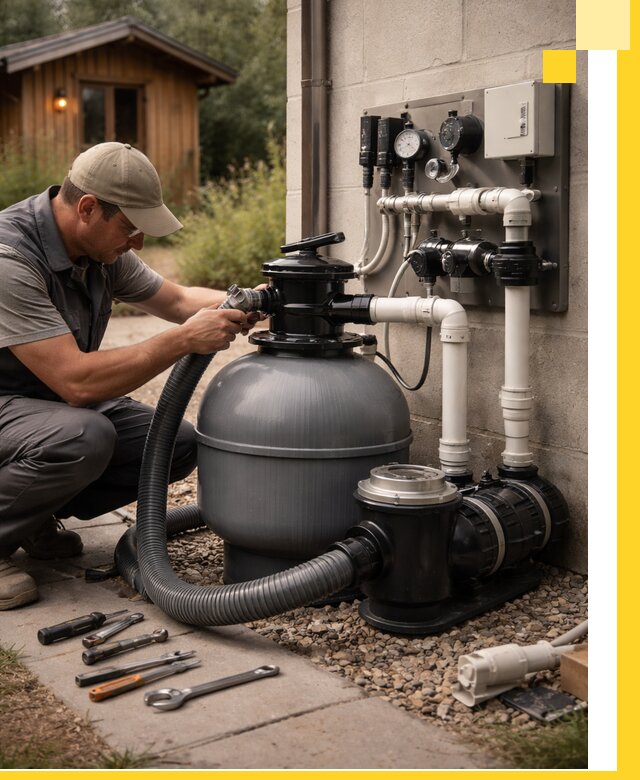 Продажа и монтаж фильтров и насосов для бассейнов в Тамбове