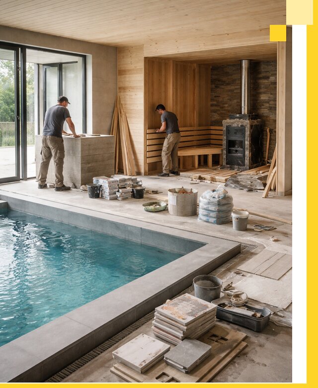 Проектирование и строительство бань с бассейном в Тамбове