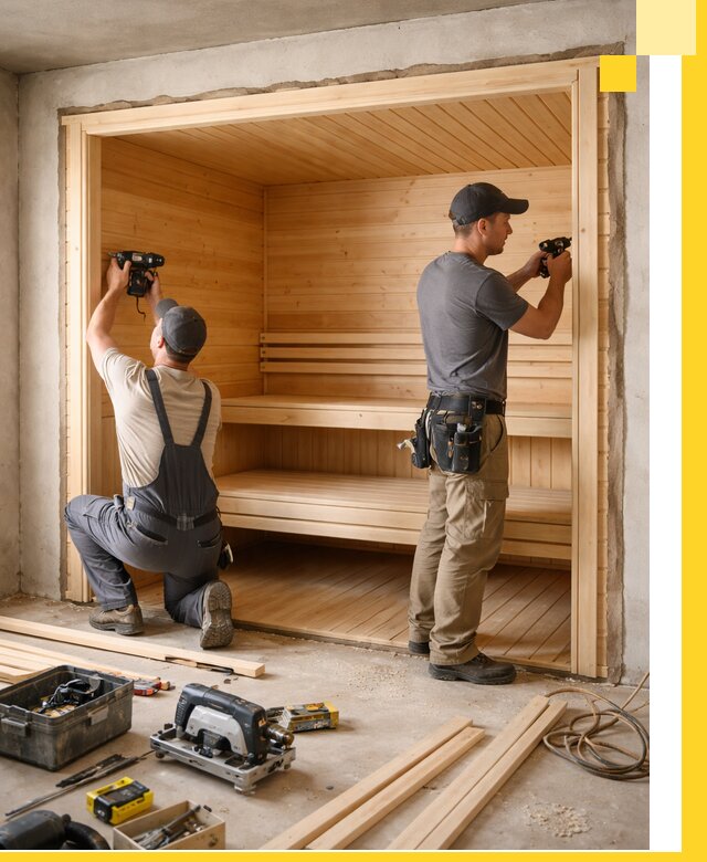 Монтаж саун под ключ в Тамбове — проектирование и установка