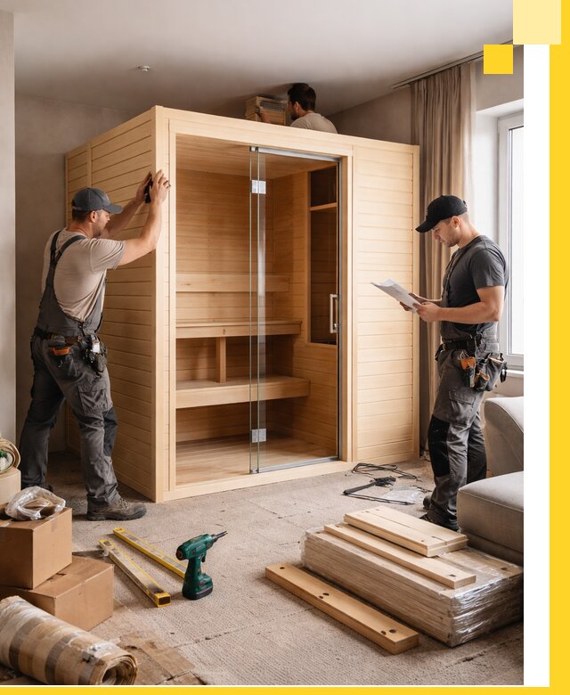 Установка и благоустройство саун в квартире в Тамбове