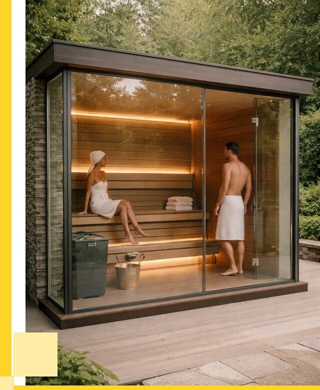 Сауна стеклянная и двери для сауны в Тамбове от 253850 р. | ЭриданТмб