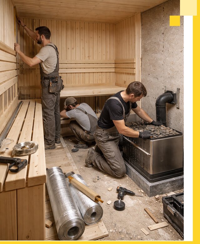 Индивидуальные сауны на заказ в Тамбове под ключ, проект и монтаж