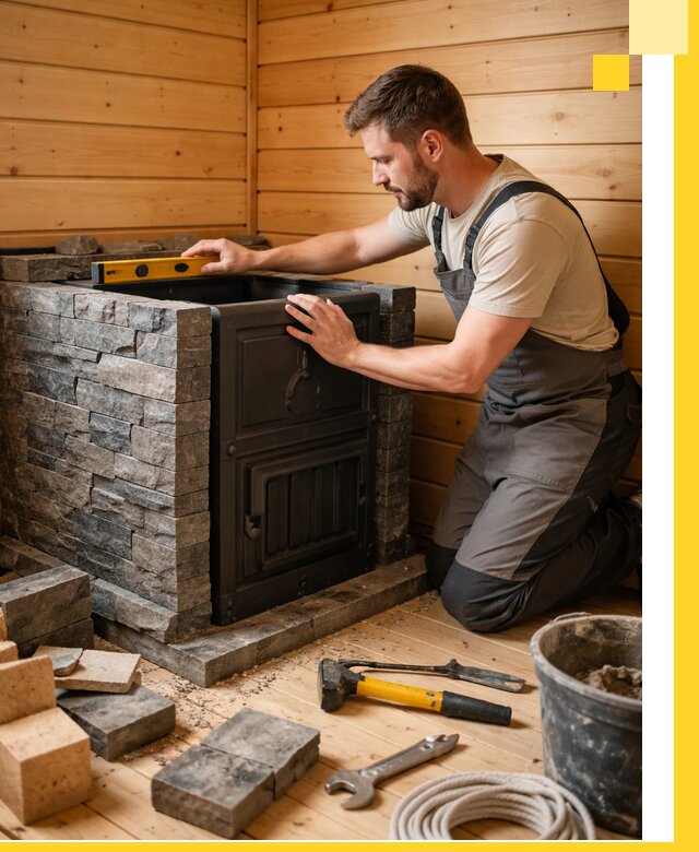 Производство и установка печей для саун под ключ в Тамбове