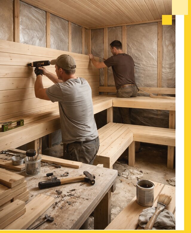 Профессиональная отделка бань и саун под ключ в Тамбове