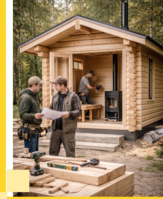 Монтаж бань под ключ в Тамбове — от 203080 р. | ЭриданТмб