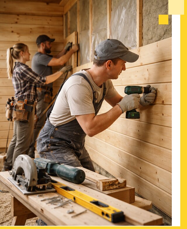 Обшивка бань под ключ в Тамбове: отделка стен и потолков