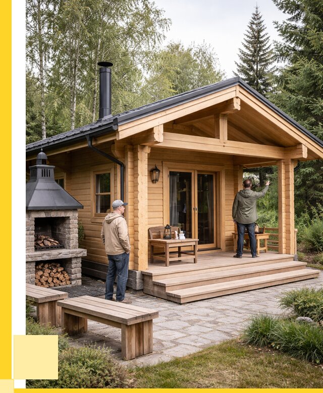 Деревянные бани под ключ в Тамбове от 456930 р. | ЭриданТмб