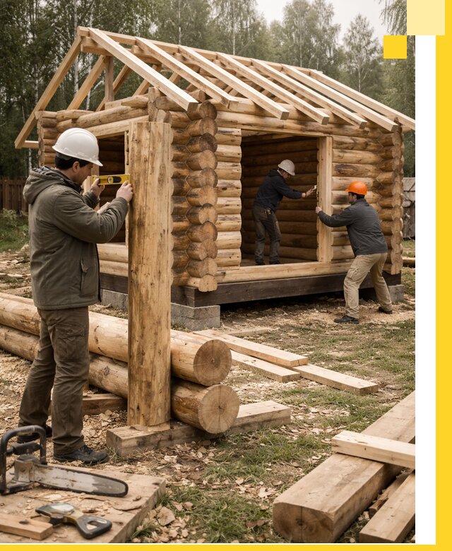 Строительство бань для дачи под ключ в Тамбове с доставкой и монтажом