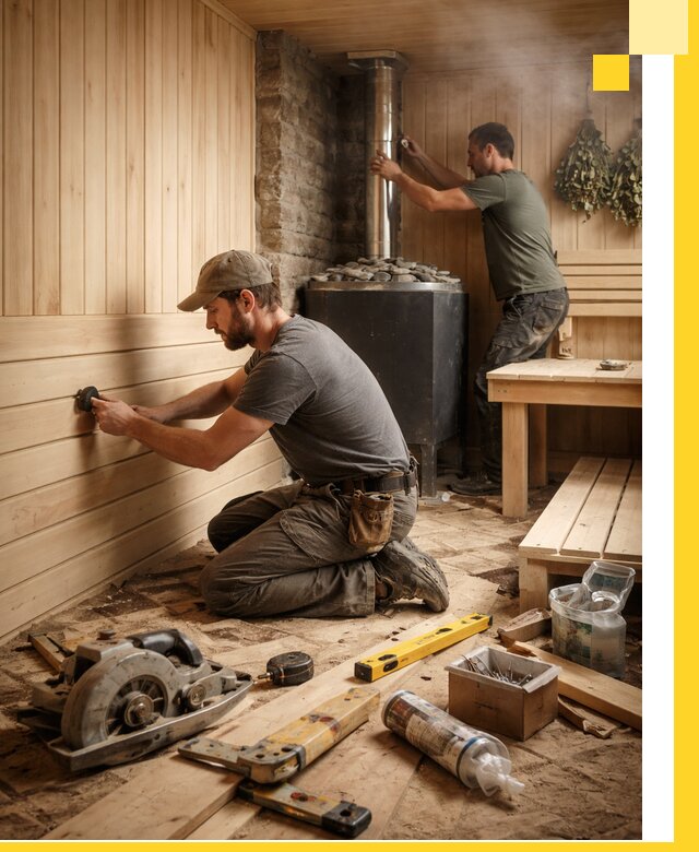 Полное строительство и оснащение парных под ключ в Тамбове