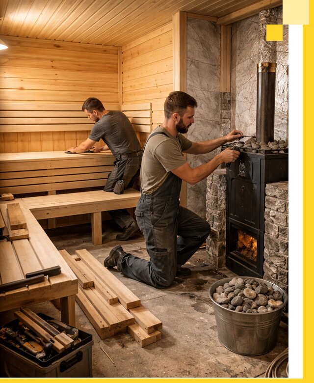 Дизайн и строительство интерьеров бань под ключ в Тамбове