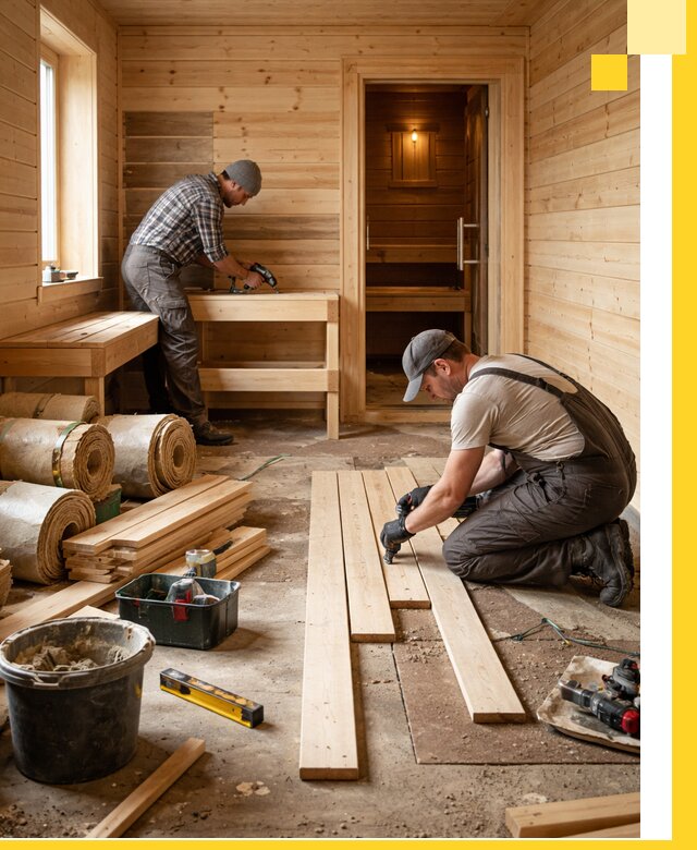 Индивидуальный проект бани с комнатой отдыха под ключ в Тамбове