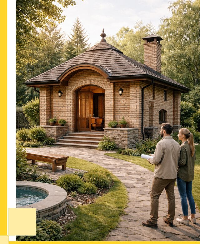 Проект кирпичной бани в Тамбове от 30462 р. | ЭриданТмб