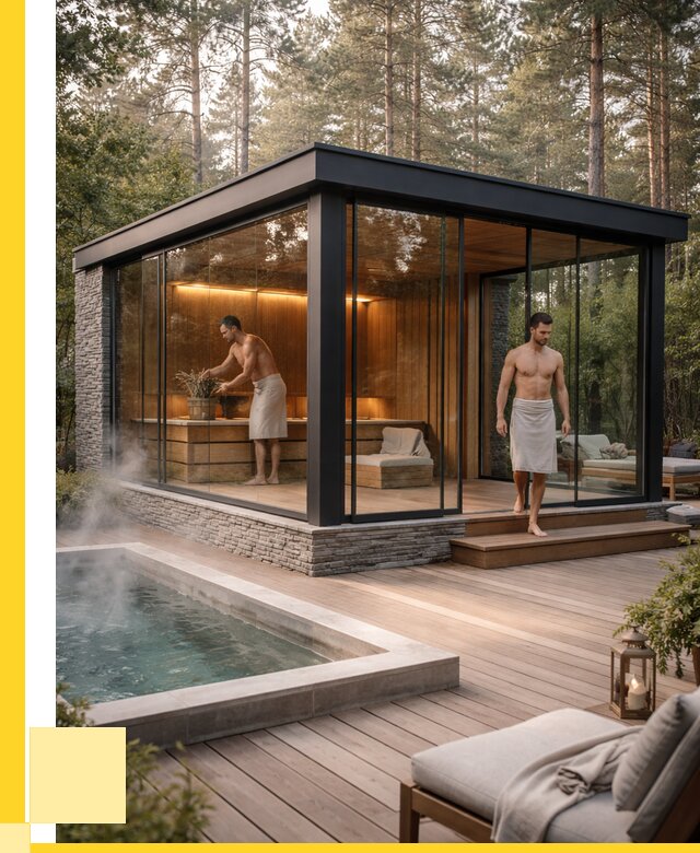 Стеклянные бани и двери в Тамбове от 456930 р. | ЭриданТмб