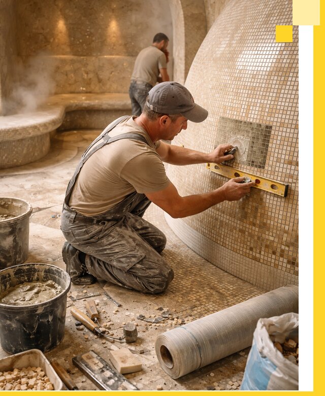 Хамам под ключ в Тамбове: проектирование, строительство, отделка