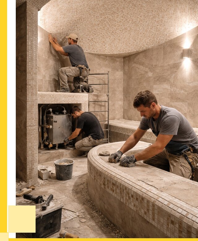 Монтаж хамамов под ключ в Тамбове от 253850 р. ЭриданТмб