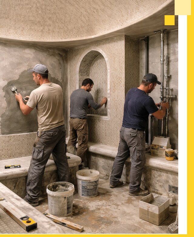 Профессиональный монтаж хамамов под ключ в Тамбове с гарантией