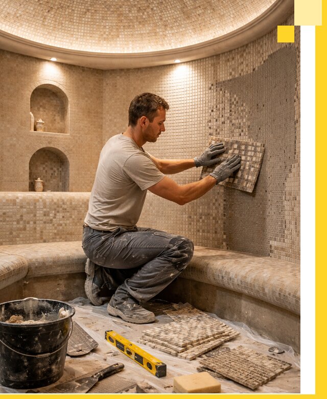 Устройство и монтаж домашнего хамама под ключ в Тамбове