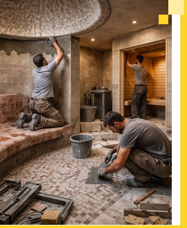 Проект и строительство хамама бани и сауны под ключ в Тамбове