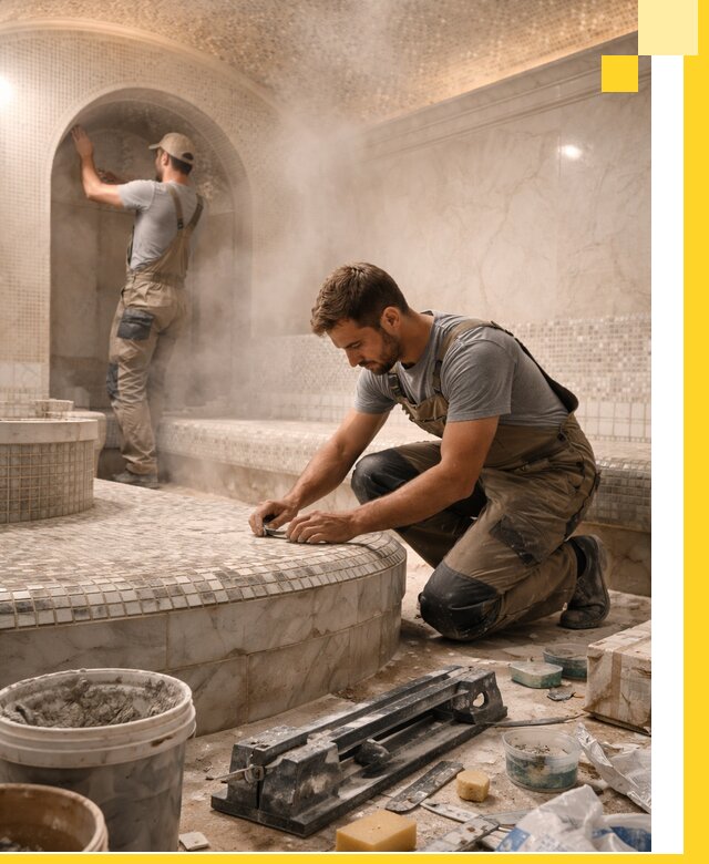 Профессиональный дизайн хамама и SPA под ключ в Тамбове