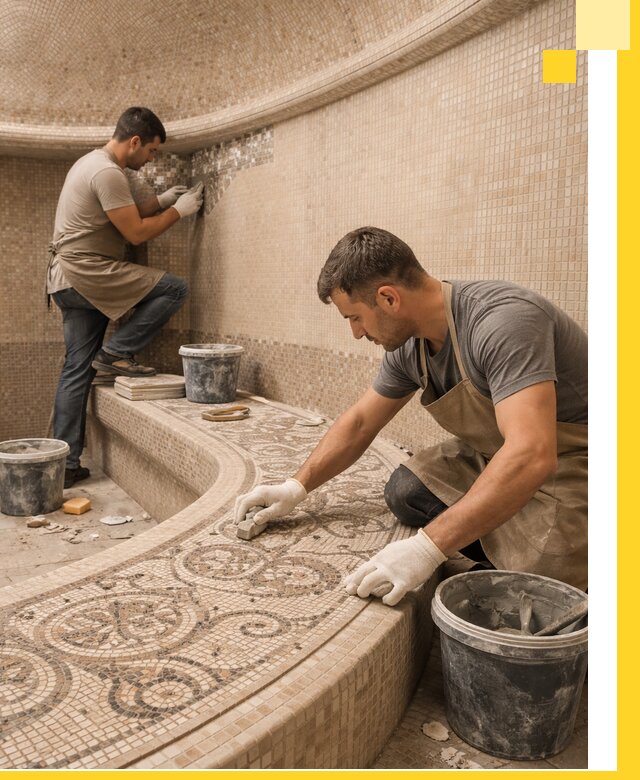 Плитка для хамама в Тамбове, укладка, подбор и поставка