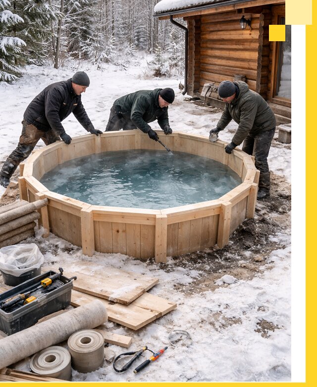 Изготовление и установка ледяных купелей под ключ в Тамбове