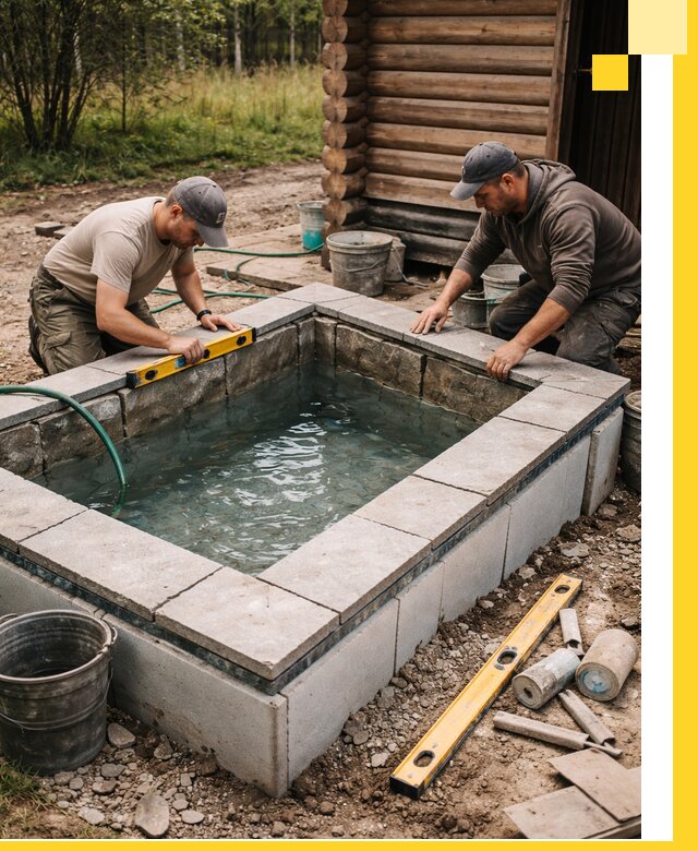 Изготовление и установка холодных купелей под ключ в Тамбове